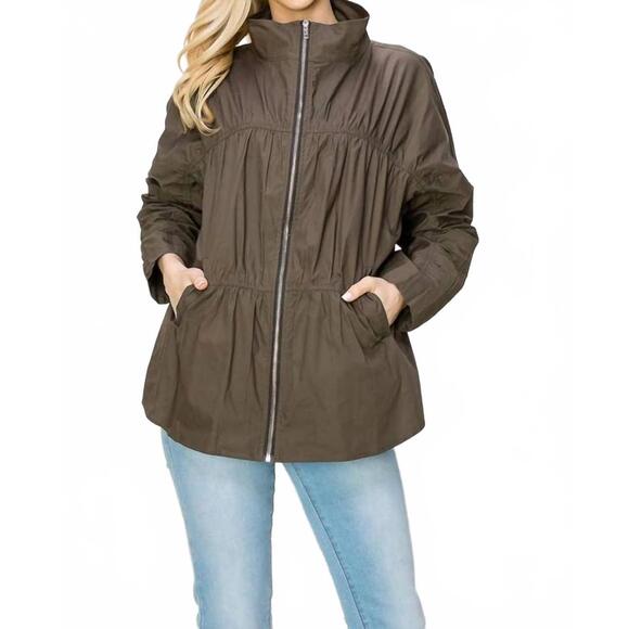 JOH Jackets & Blazers - NEW JOH jaelle cotton poplin light weight jacket in dark olive